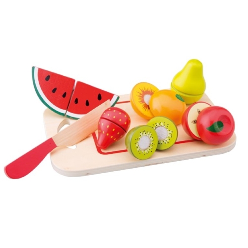 Nuovo Classic Toys Set di frutta su tagliere 